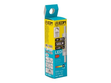 R7s led linear bulb 78 mm, 5 w, 500 lm, 6400 k, cool white light, dimmable, �15 x 78 mm