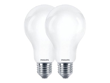 Standard led bulb e27, 10.5 w, 1521 lm, 4000 k, daylight, 2 units