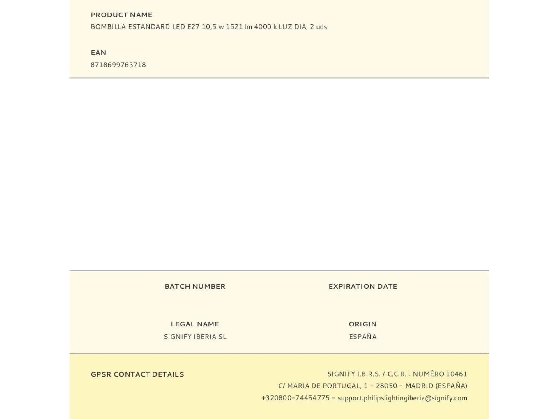 Lâmpada estrela led e27, 10,5 w, 1521 lm, 4000 k, luz do dia, 2 unidades