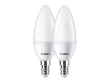Bombilla vela led e14, 7w, 806 lm, 2700 k, luz c�lida, 2 uds
