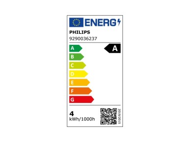 Ultra efficient led classic 4w 840im e27 2700k bulb. philips