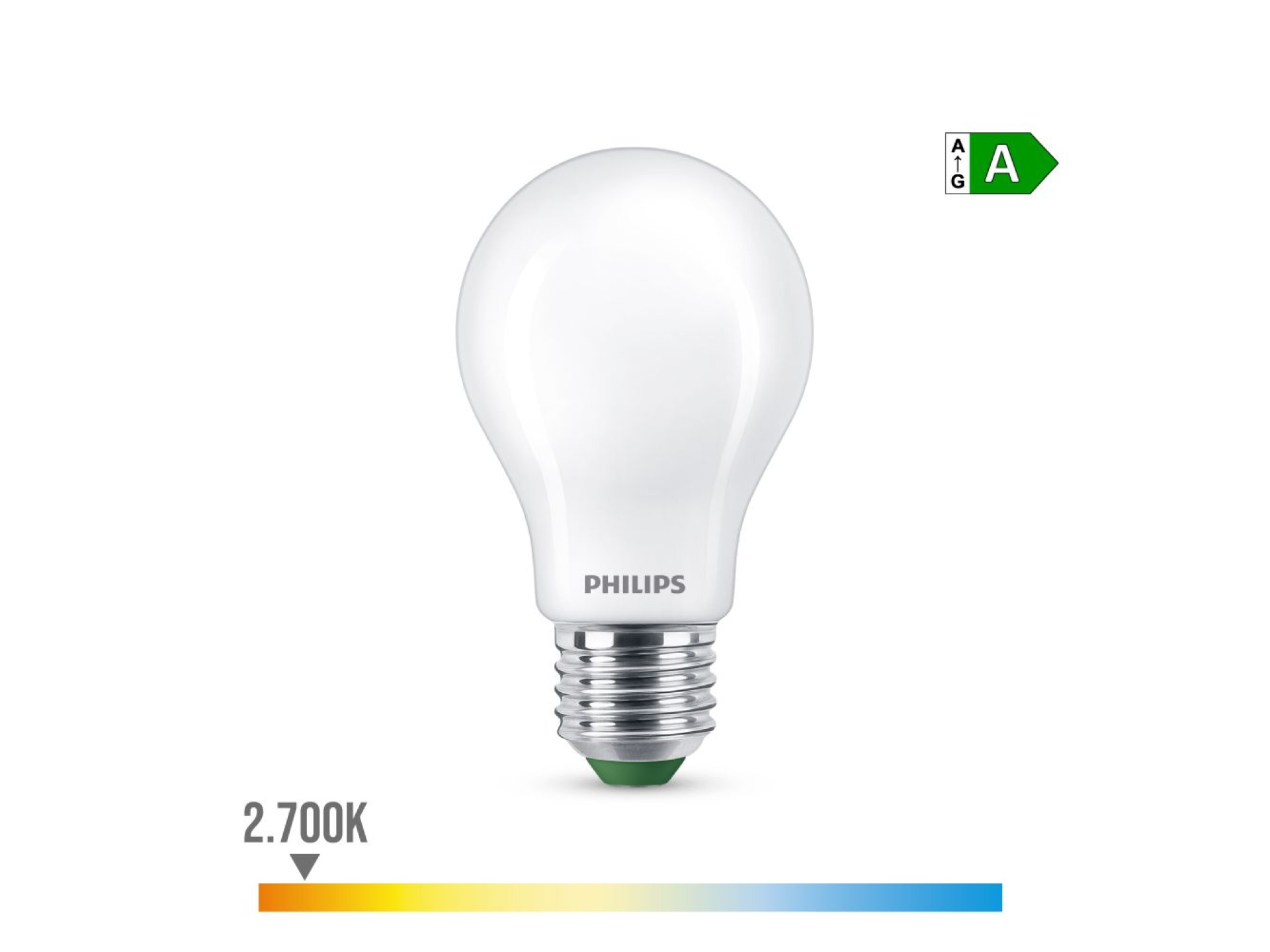 Bombilla ultra efficient led classic e27 5,2 w 1095 im 2700 k ø6 x 10,4 cm
