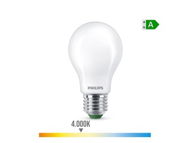 Bombilla ultra efficient led classic e27 5,2 w 1095 im 4000 k �6 x 10,4 cm