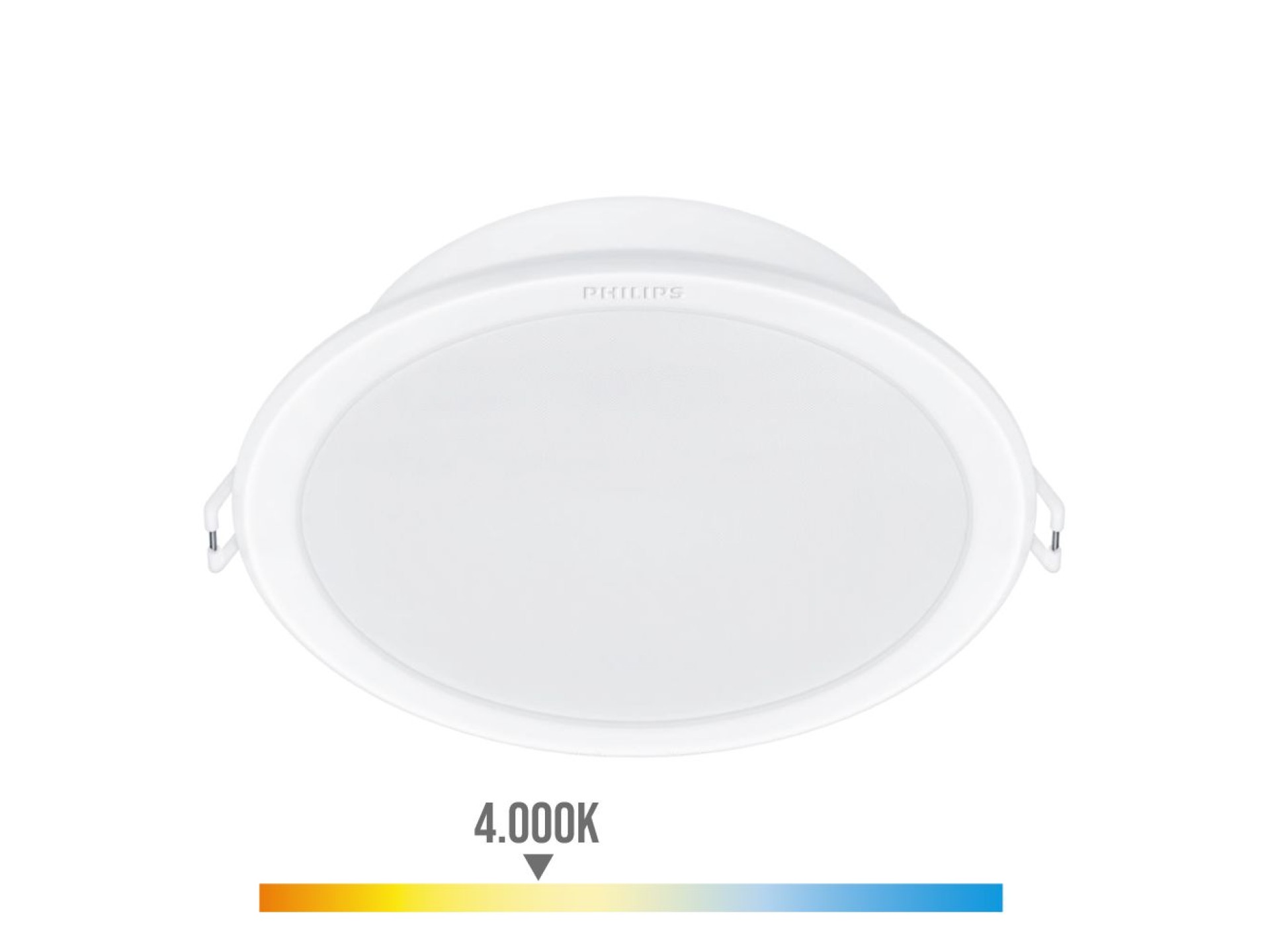 Pack 2un meson downlight branco, ø215mm, 23,5w 4000k 2550im. philips