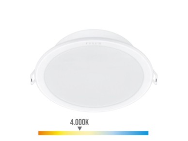 Downlight led empotrable modelo meson color blanco 23,5 w 4000 k 2550 im �21,5 cm, pack 2 unidades