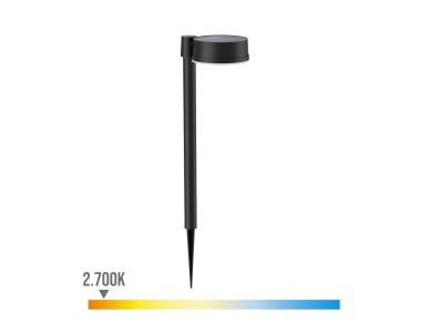Round solar pedesta, ip 44 1.5w, 200im 2700k, warm light, measurements: 11.2x14.2x54cm. philips