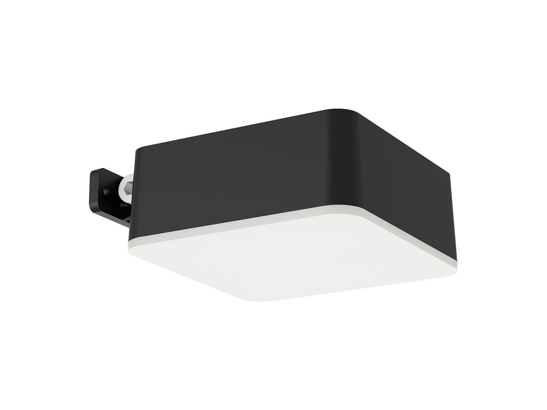 Aplique solar quadrado, ip 44 1,5w, 200im 2700k, luz quente, medidas: 10,5x4,6x13,6cm. philips