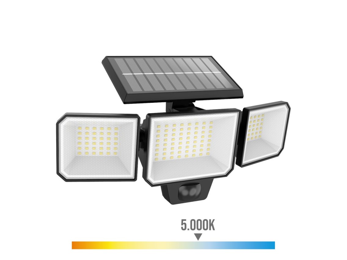 Lumin�ria de parede solar nysil com sensor 8,7 w, 5000 k, 1000 lm