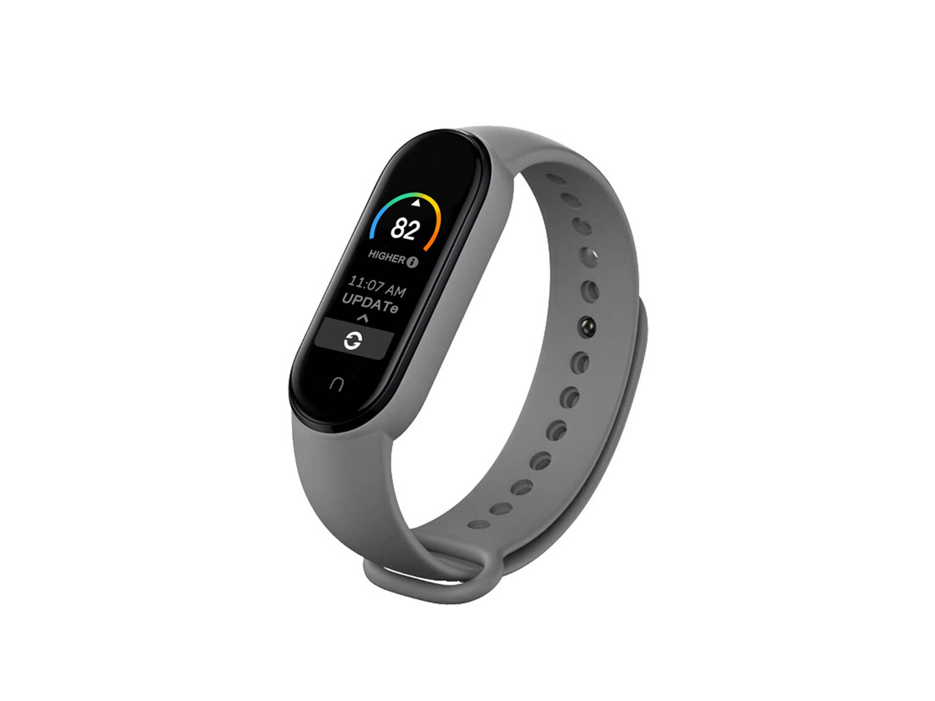 Techancy Gray Silicone Bracelet KC2104, Compatible with Mi3/4 Smart Band, Made of Silicone, Soft and
