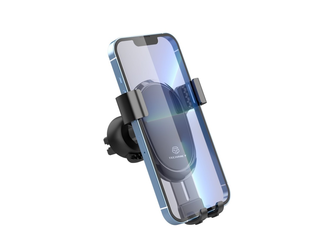 Techancy TI2251 Car Phone Holder, for 7.2� Phones, Firm Gravity Support, Metal.