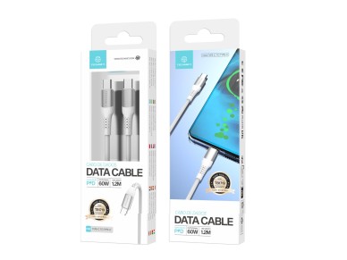 Cable de datos PD de alta velocidad Techancy TB1719, carga de tipo C a tipo C, 60 WPD, cable trenzad