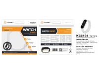 Techancy Pulseira De Silicone Branca KC2104, Compatível Com A Mi3/4 Smart Band, Material De Silicone Techancy Pulseira De Silicone Branca KC2104, Compatível Com A Mi3/4 Smart Band, Material De Silicone