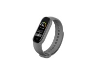 Techancy Gray Silicone Bracelet KC2105, Compatible with Mi5/6 Smart Band, Made of Silicone, Soft and