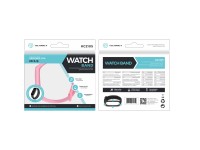 Techancy Pink Silicone Wristband KC2105, Compatible with Mi5/6 Smart Band, Made of Silicone, Soft an