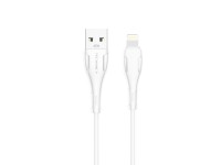 Techancy Cabo De Dados Tran�ado Usb-Ip8/X/11-14 Branco TB1694, Carregamento De 2,4 A, Transfer�ncia 
