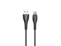 Techancy Cabo De Dados Tran�ado Usb-Tipo-C Preto TB1694, Carregamento De 2,4 A, Transfer�ncia De Dad