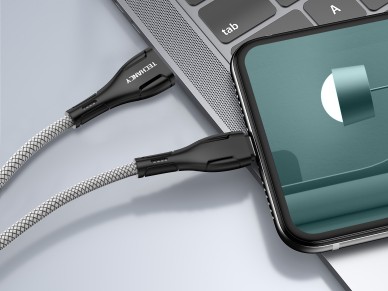 Techancy USB Data Cable - IP8/X/11-14 Black TB1696, 2.4A Charging, Data Transfer Compatible