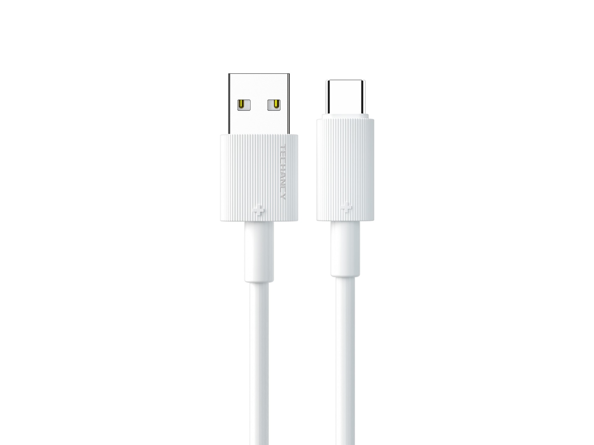 Techancy USB Type-C Data Cable, White, TB1768, 1m Length, Supports 3A Current and 480Mbps Data Trans