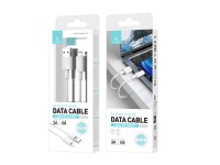 Techancy USB-Lightning Data Cable, White TB1768, 1m Length, Supports 3A Current and 480Mbps Data Tra Techancy USB-Lightning Data Cable, White TB1768, 1m Length, Supports 3A Current and 480Mbps Data Tra