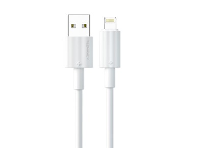 Techancy Cabo De Dados Usb-Lightning Branco TB1768, Comprimento 1m Suporta Corrente De 3A E Transfer