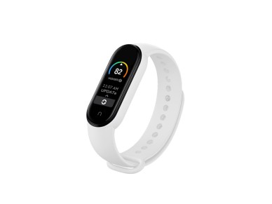 Techancy White Silicone Wristband KC2107, Compatible with Mi7 Smart Band, Made of Silicone, Soft and Techancy White Silicone Wristband KC2107, Compatible with Mi7 Smart Band, Made of Silicone, Soft and