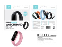 Techancy Pink Silicone Wristband KC2107, Compatible with Mi7 Smart Band, Made of Silicone, Soft and Techancy Pink Silicone Wristband KC2107, Compatible with Mi7 Smart Band, Made of Silicone, Soft and