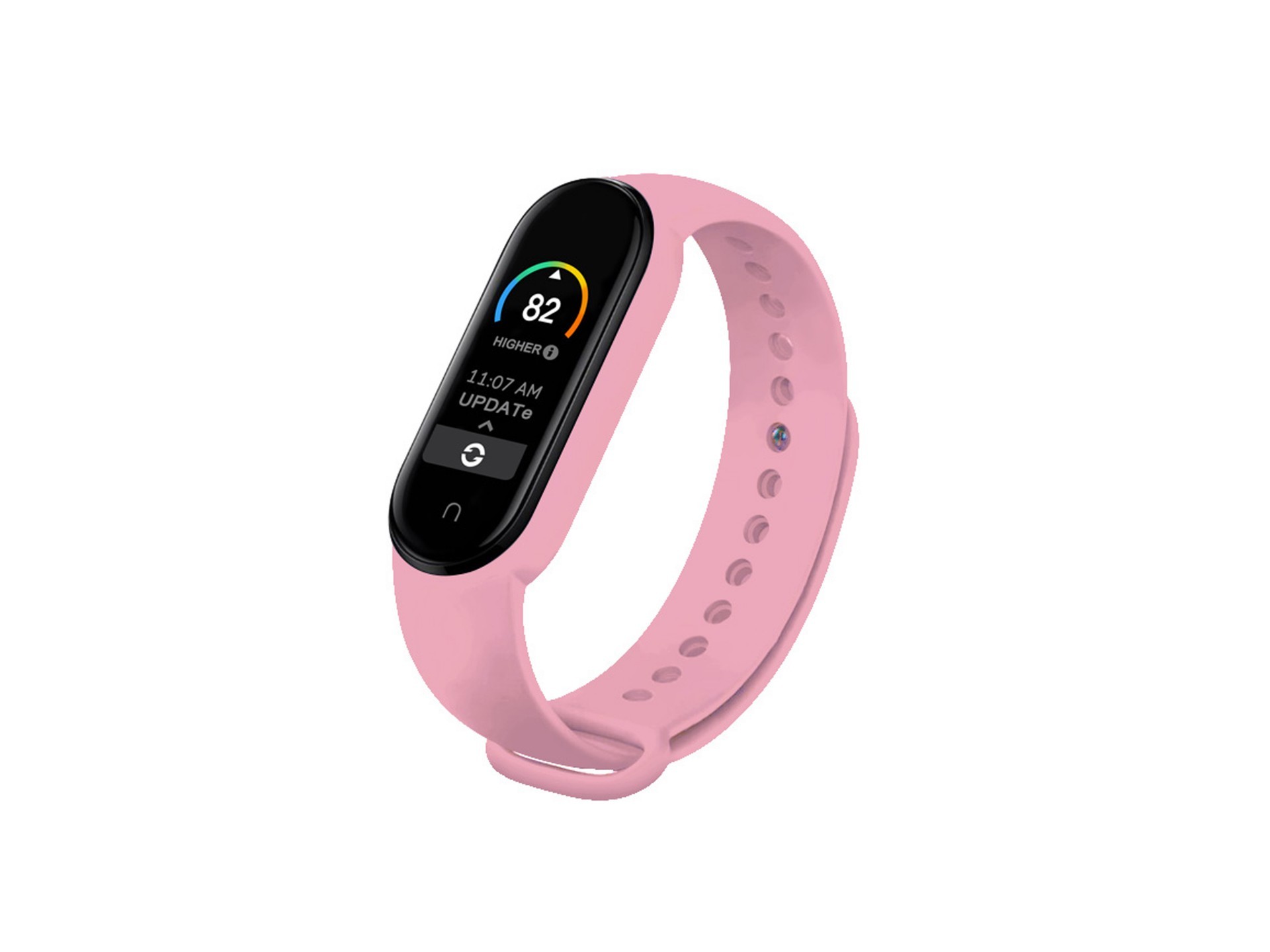 Techancy Pink Silicone Wristband KC2107, Compatible with Mi7 Smart Band, Made of Silicone, Soft and