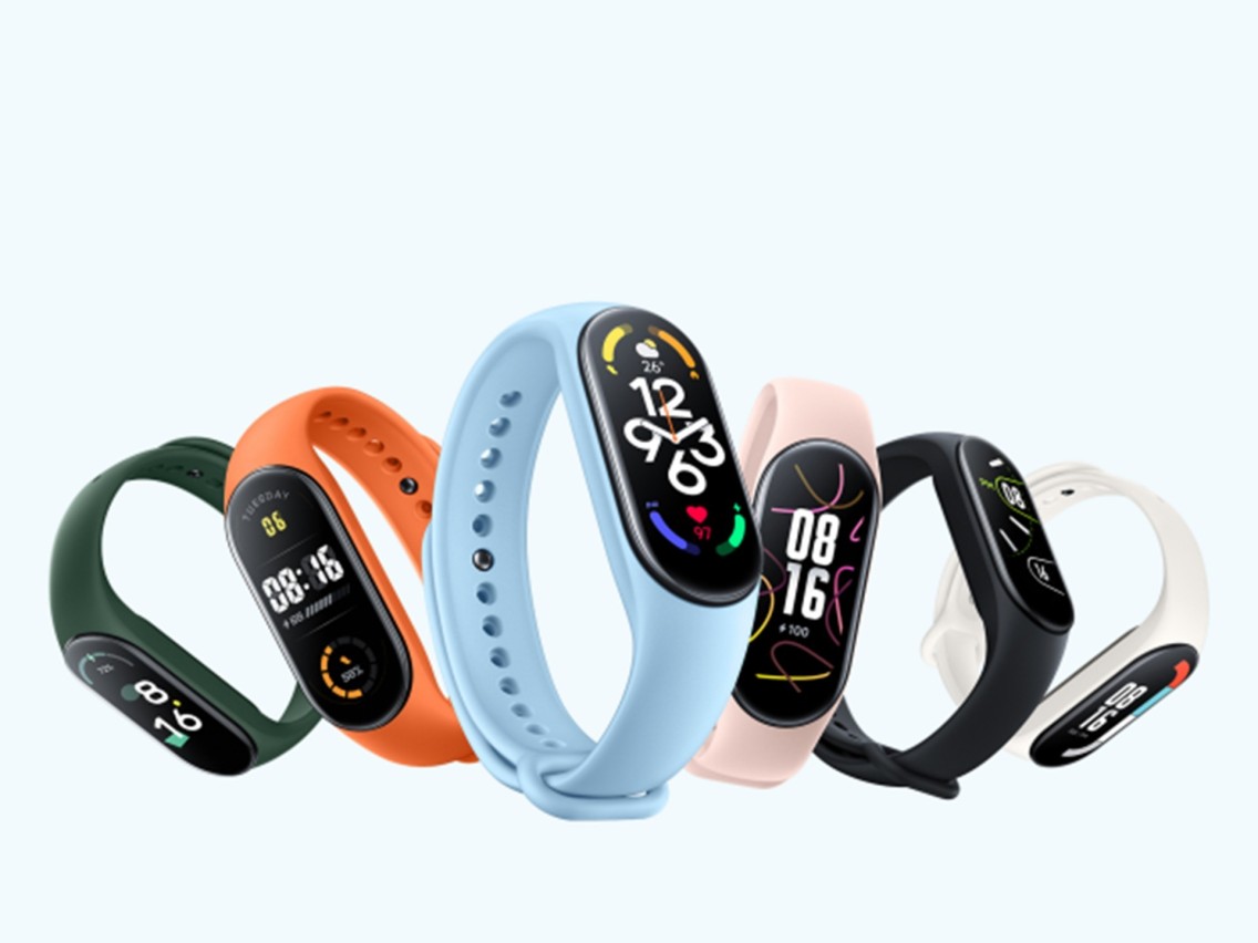Techancy Pink Silicone Wristband KC2107, Compatible with Mi7 Smart Band, Made of Silicone, Soft and