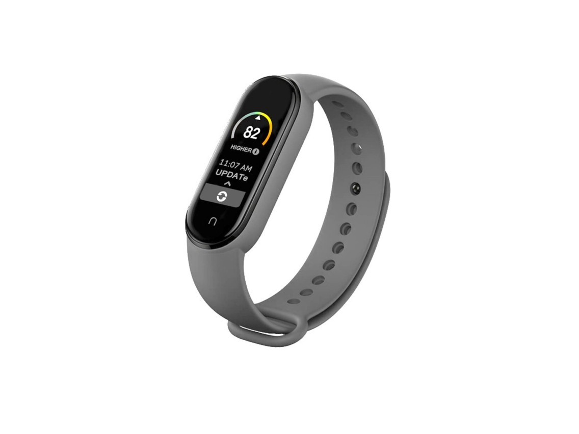 Techancy Pulseira De Silicone Cinzenta KC2107, Compatível Com A Mi7 Smart Band, Material De Silicone