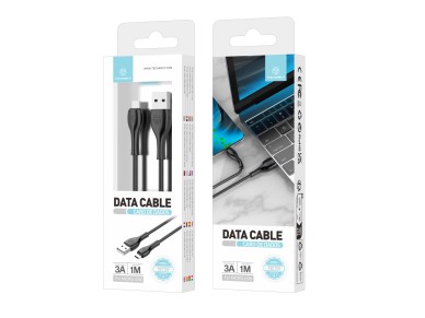 Cable de datos r�pido Techancy 3A TB1709, conector USB-Micro, 1 metro de longitud para transferencia