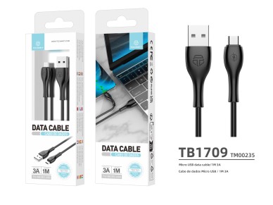 Cable de datos r�pido Techancy 3A TB1709, conector USB-Micro, 1 metro de longitud para transferencia