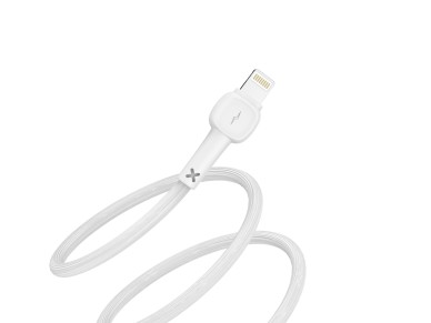 Cable de datos USB-Lightning Techancy blanco TB1660, color macarrón, carga rápida de 2,4 A, 1,2 m de Cable de datos USB-Lightning Techancy blanco TB1660, color macarrón, carga rápida de 2,4 A, 1,2 m de