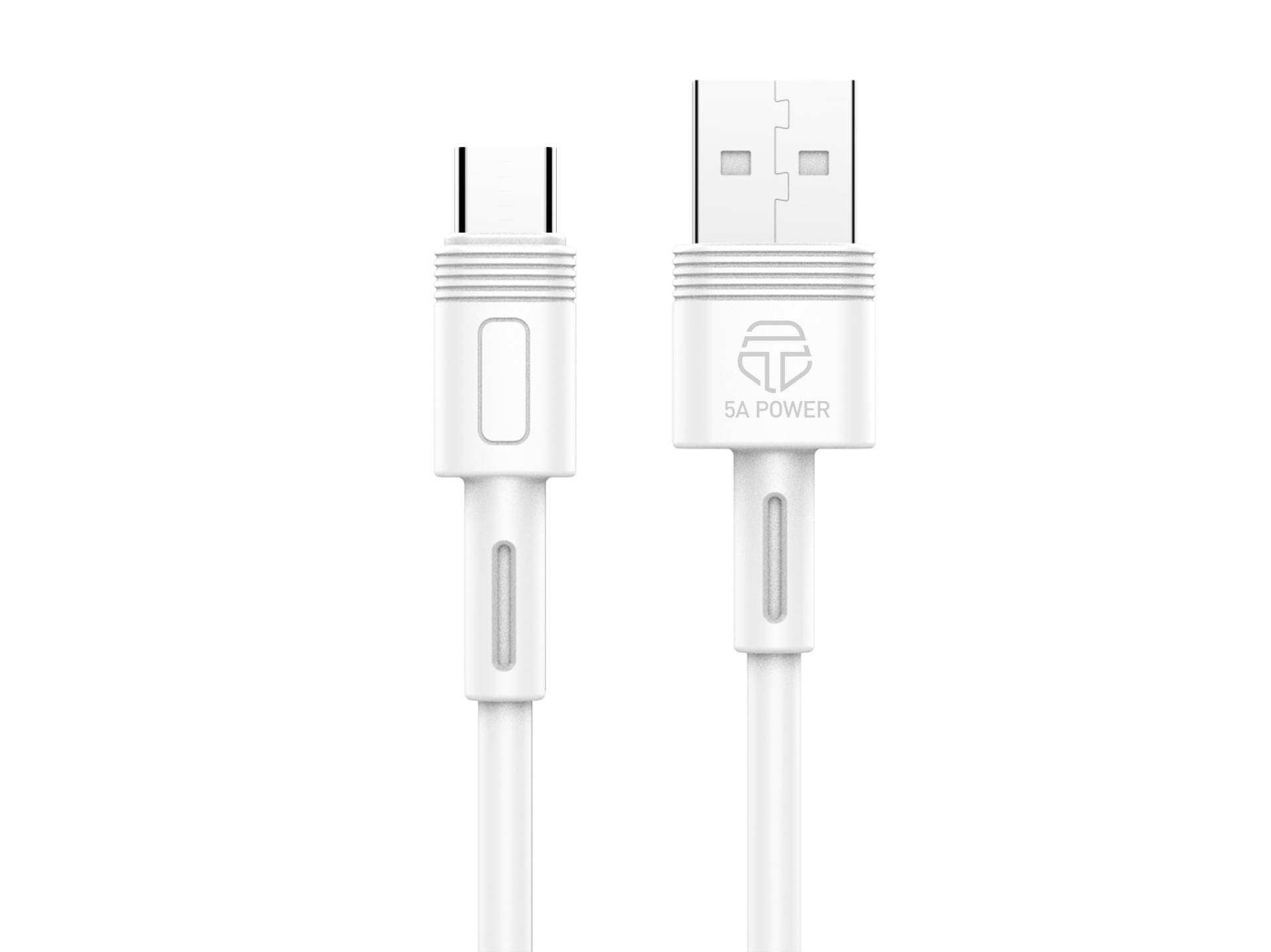 Techancy 5A 1m White Fast Charging Data Cable TB1728, USB Type-C Interface, Supports Data Transfer