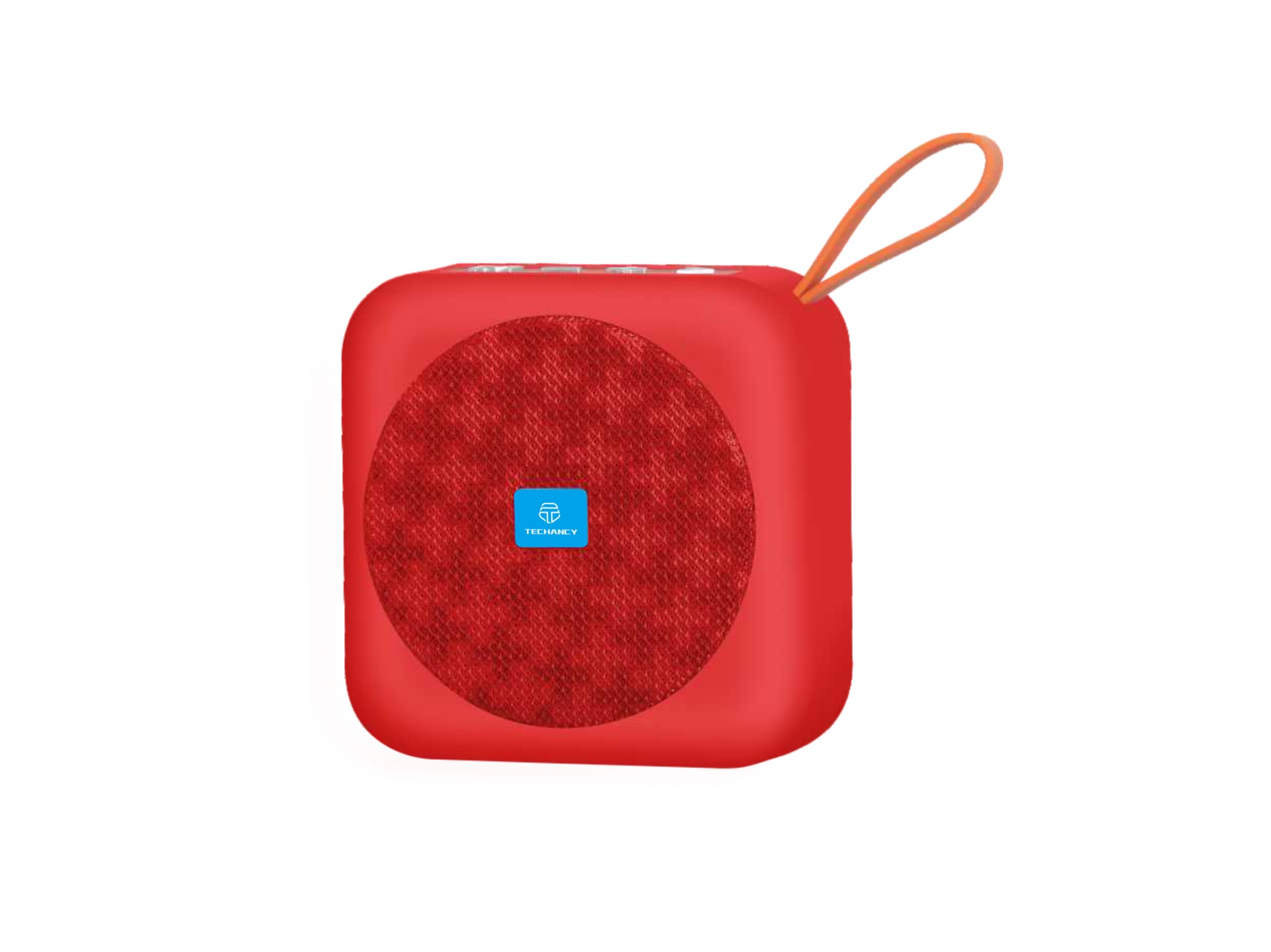 Altavoz Bluetooth Techancy TH2622 rojo, tamaño portátil y compacto, compatible con TF/FM/USB/TWS, so