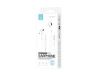 Techancy Auricular Com Fios Branco TD8036 , Microfone Integrado, 3,5 Mm, Compatível Com Smartphones Techancy Auricular Com Fios Branco TD8036 , Microfone Integrado, 3,5 Mm, Compatível Com Smartphones