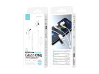 Techancy Auscultadores Intra-Auriculares Com Fios Brancos TD8038 Com Conetor Lightning, Microfone In Techancy Auscultadores Intra-Auriculares Com Fios Brancos TD8038 Com Conetor Lightning, Microfone In