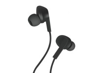 Techancy Auricular Com Fios Preto TD8022 , Microfone Integrado, 3,5 Mm, Compat�vel Com Smartphones E