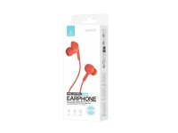 Techancy Auricular Com Fios Laranja TD8022 , Microfone Integrado, 3,5 Mm, Compat�vel Com Smartphones