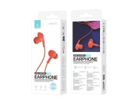 Techancy Auricular Com Fios Laranja TD8022 , Microfone Integrado, 3,5 Mm, Compat�vel Com Smartphones