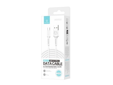 Techancy Cabo De Dados Branco TB1630, Cabo De Carregamento R�pido Usb Para Tipo C, 3 M/2,4 A, Compat