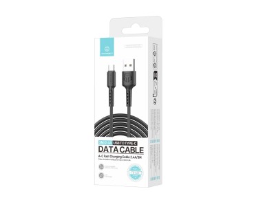 Techancy TB1630 Black Data Cable, USB to Type-C Fast Charging Cable, 3m/2.4A, Compatible with USB-C Techancy TB1630 Black Data Cable, USB to Type-C Fast Charging Cable, 3m/2.4A, Compatible with USB-C