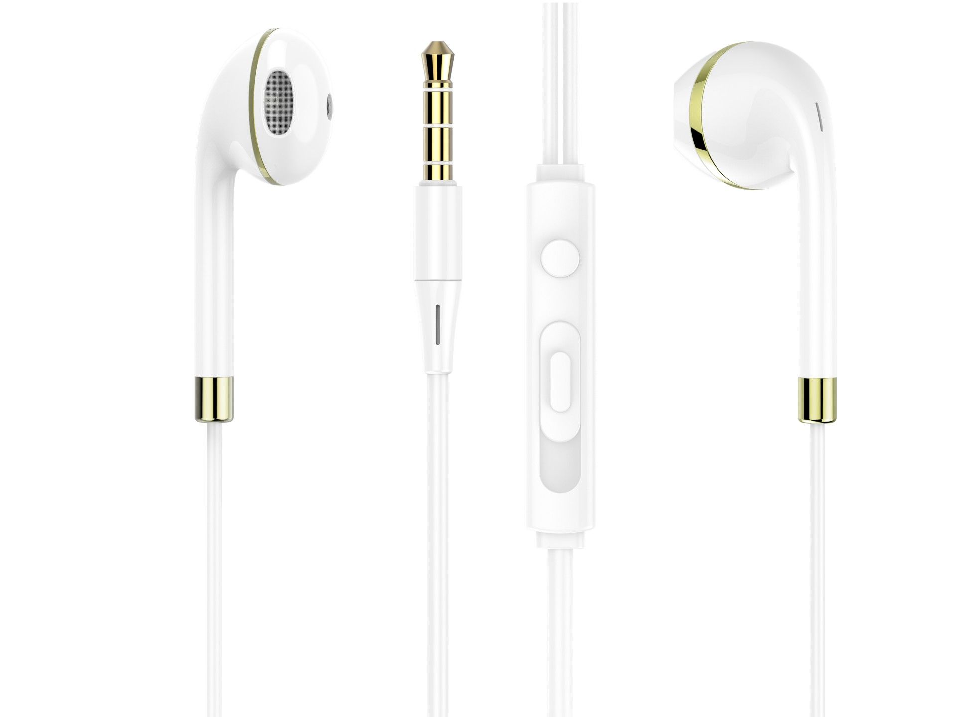 Techancy Fone de ouvido com fio TD8023, plugue 3,5 mm, controle no fio, microfone HD, cabo 1,2m