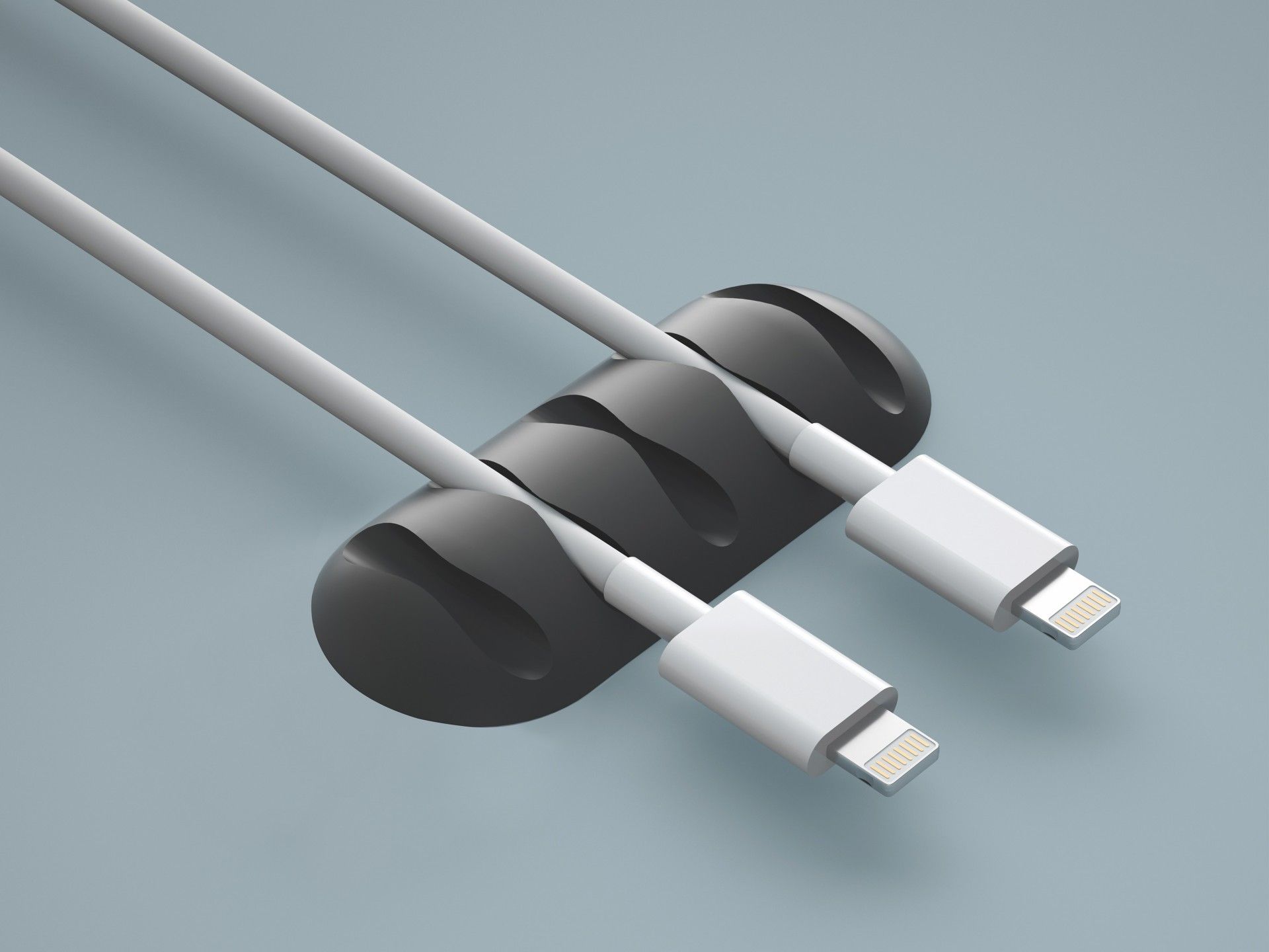 Soporte para cables Techancy, TZ6294, 2 unidades, organizador de cables, naranja + rosa