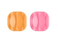 Techancy cable support, TZ6293, pack of 4, cable organizer, orange + pink