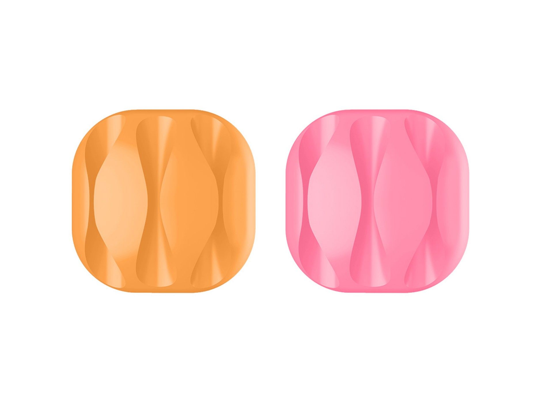 Techancy cable support, TZ6293, pack of 4, cable organizer, orange + pink