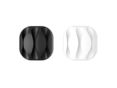 Techancy TZ6293 Cable Support, 4-Pack, Cable Organizer, Black & White