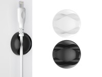 Techancy TZ6292 Cable Support, Pack of 6, Cable Organizer, Black and White