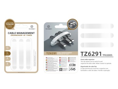 Techancy cable holder, TZ6291, pack of 3, easy to open and close for cable storage, white.