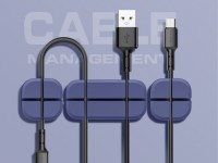 Techancy cable organizer, TZ6290, pack of 3, organizes cables neatly to keep your desk tidy, blue. Techancy cable organizer, TZ6290, pack of 3, organizes cables neatly to keep your desk tidy, blue.