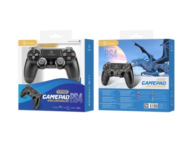 Controlador de jogos com fio USB Techancy para PS4 + PC, TX1704, com joystick duplo com feedback vib Controlador de jogos com fio USB Techancy para PS4 + PC, TX1704, com joystick duplo com feedback vib